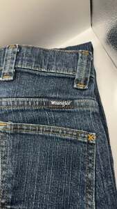 Wrangler Boys Blue Denim Straight Leg Jeans Size 16 Regular Adjustable Waist